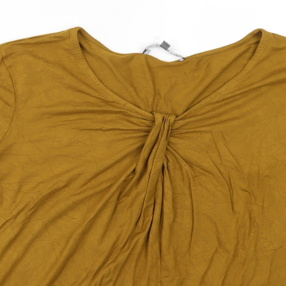 Laura Ashley Womens Brown   Basic T-Shirt Size 16