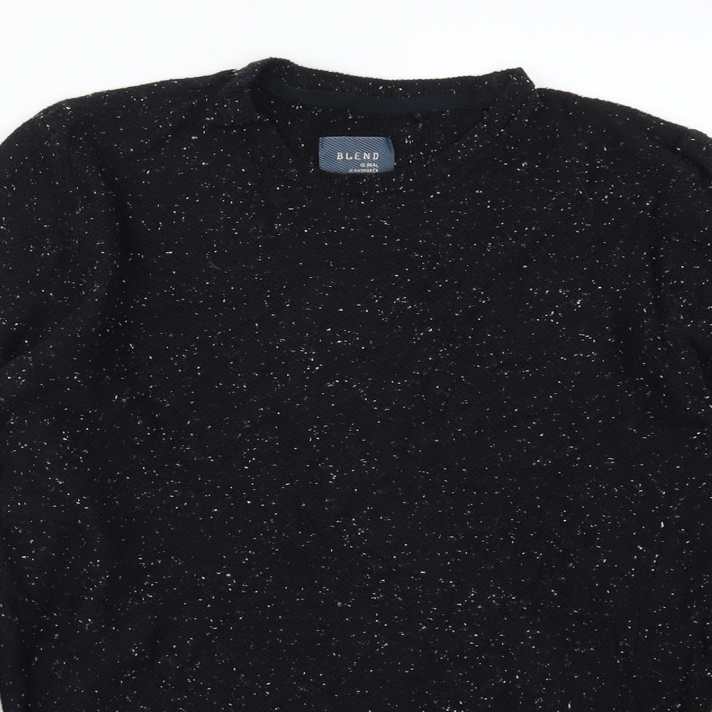 Blend Mens Black   Pullover Jumper Size L