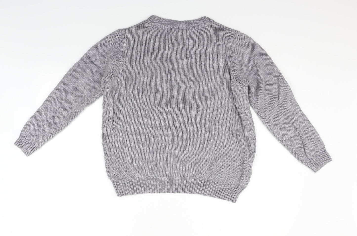 Dorothy Perkins Womens Grey   Pullover Jumper Size 16  - Deer print