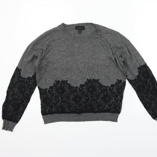 Topshop Womens Grey   Pullover Jumper Size 8