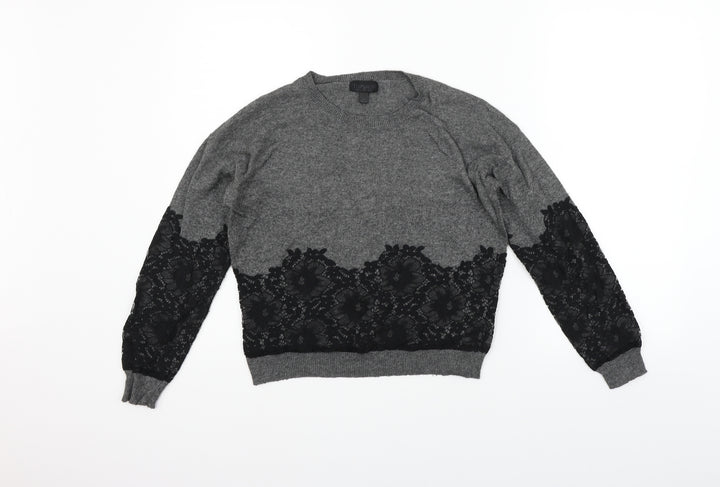 Topshop Womens Grey   Pullover Jumper Size 8