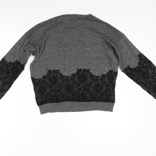 Topshop Womens Grey   Pullover Jumper Size 8