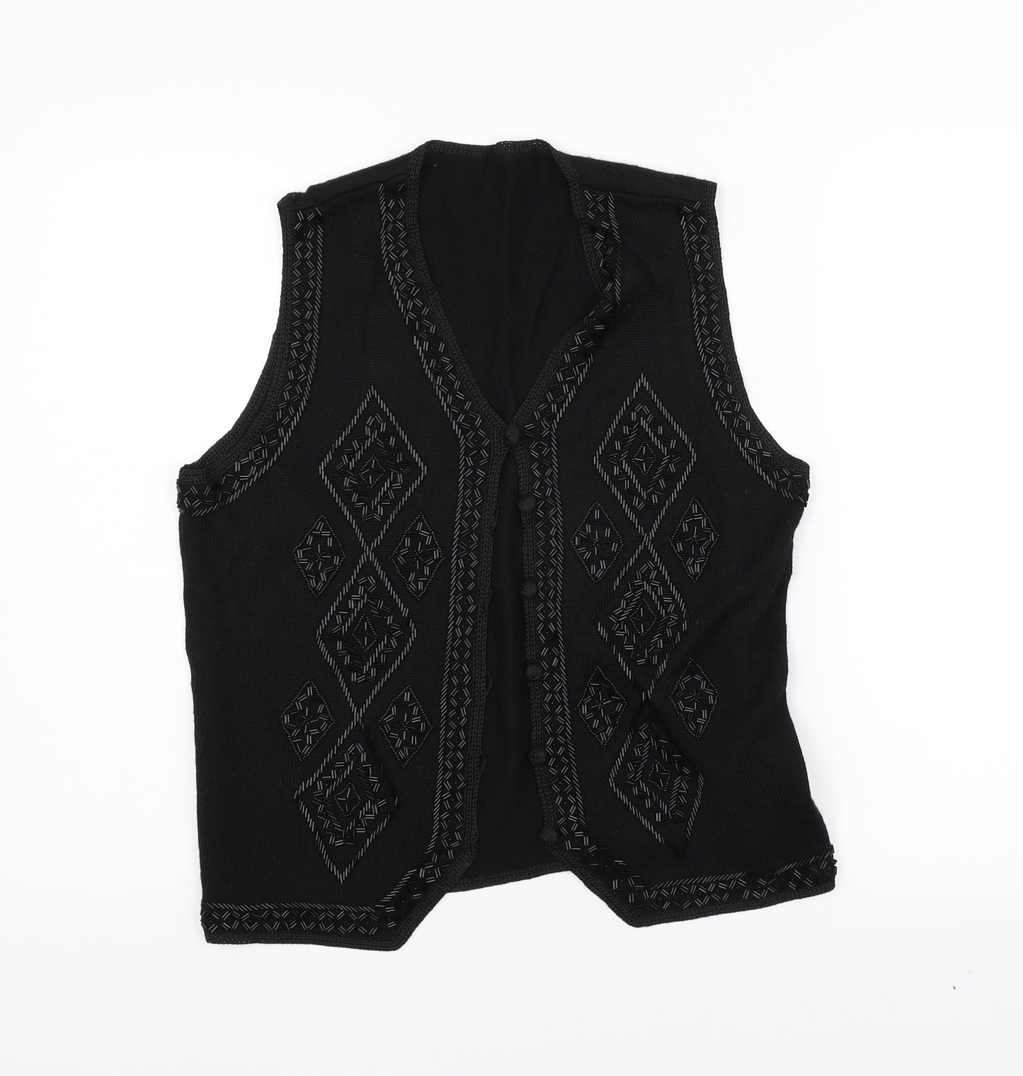 Marks and Spencer Womens Black   Cardigan Jumper Size 16