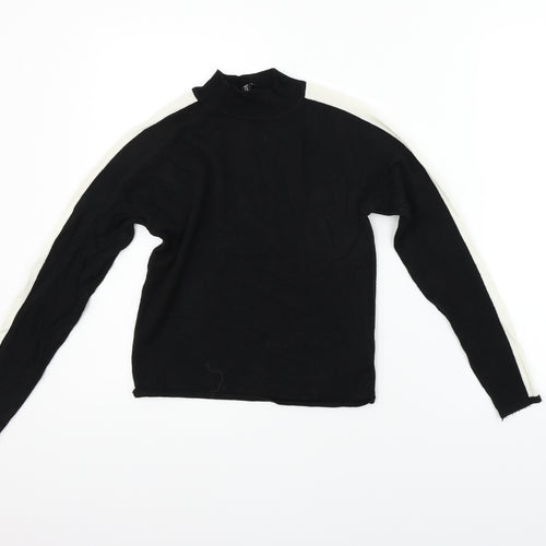 Divided Womens Black   Pullover Jumper Size S