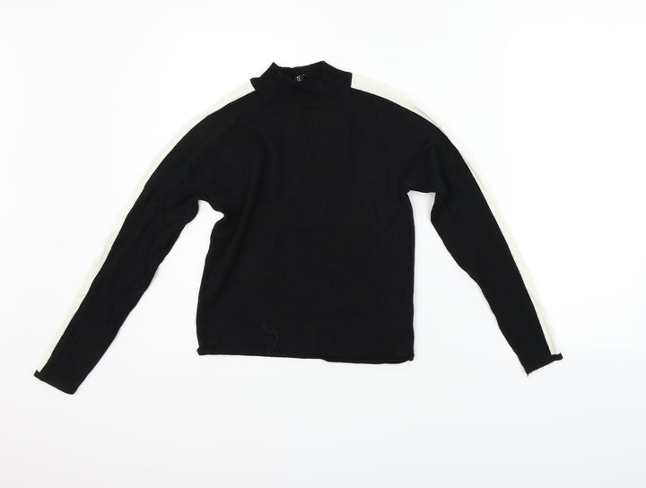 Divided Womens Black Pullover Jumper Size S