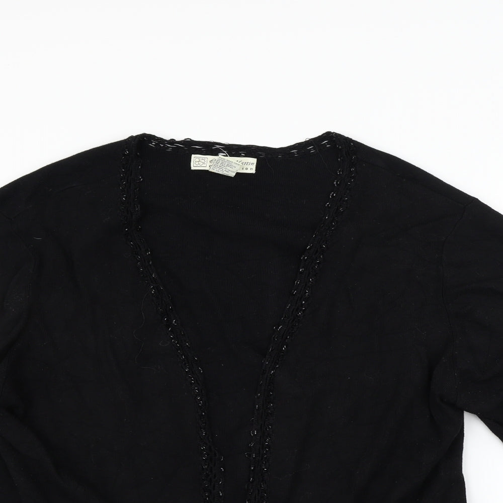 Laura martin Womens Black   Cardigan Jumper Size 28