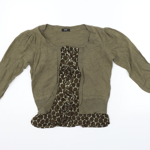 F&F Womens Gold   Pullover Jumper Size 10