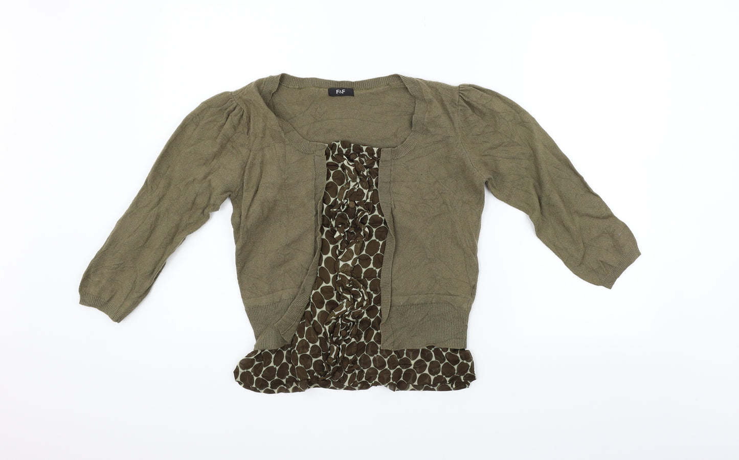 F&F Womens Gold   Pullover Jumper Size 10