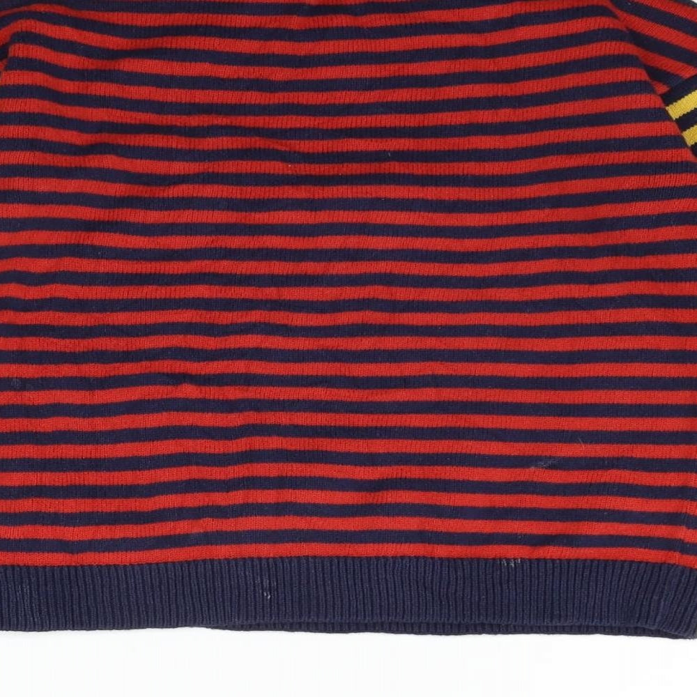 F&F Boys Purple Striped  Pullover Jumper Size 5-6 Years