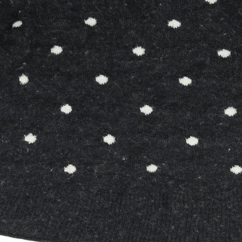 H&M Womens Black Polka Dot  Pullover Jumper Size M