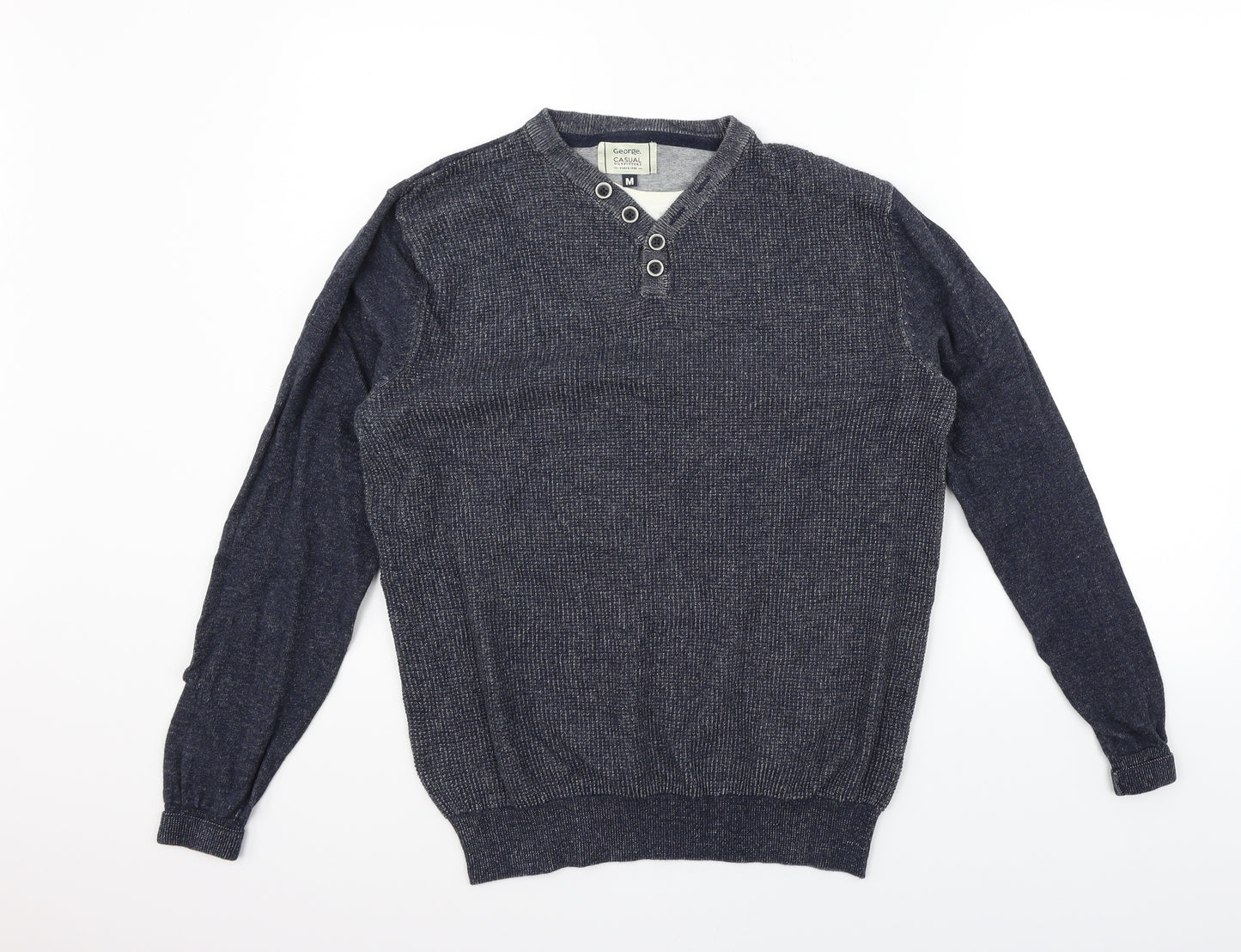 George Mens Grey   Pullover Jumper Size M