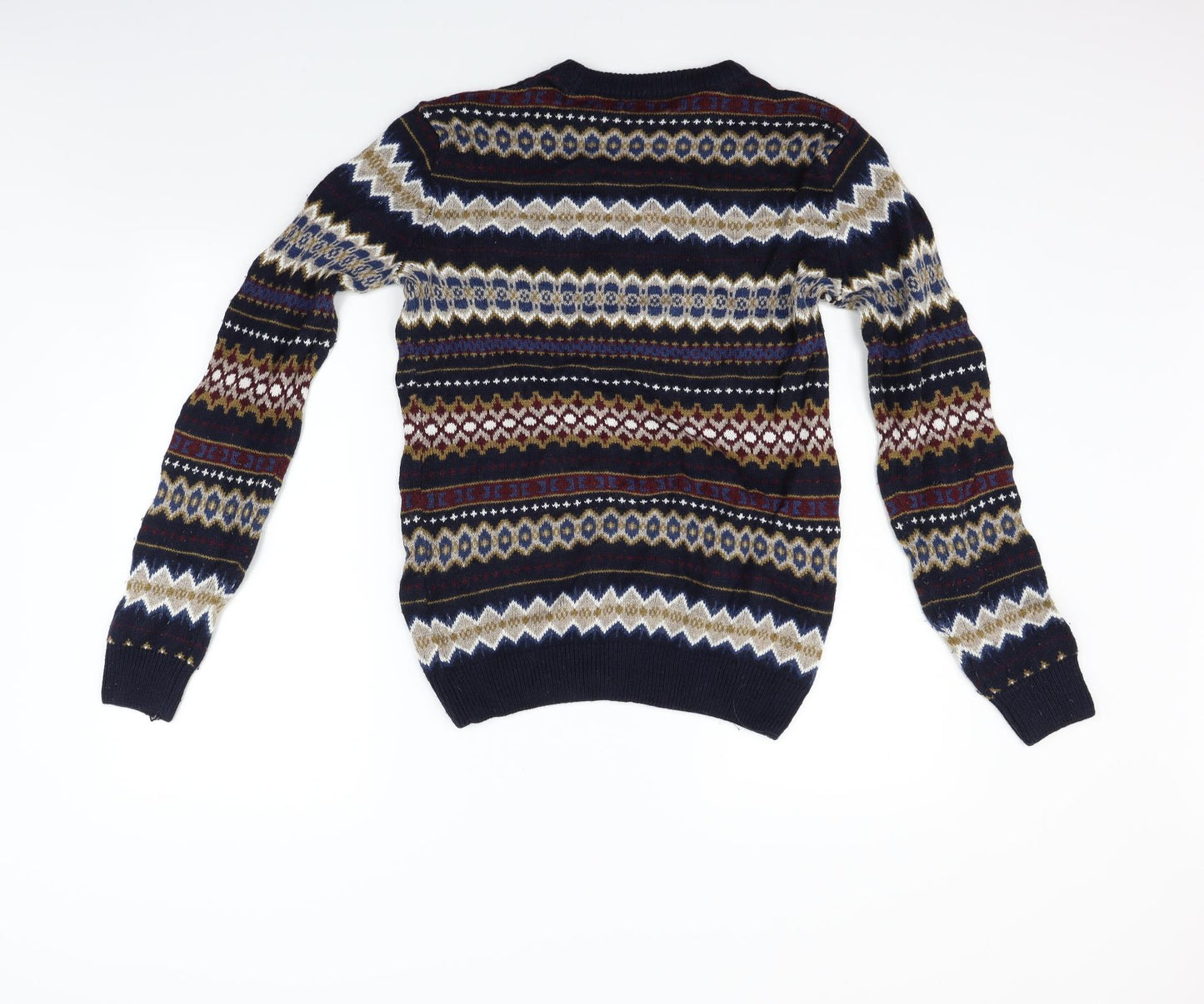 Peacocks Womens Blue Striped  Pullover Jumper Size S