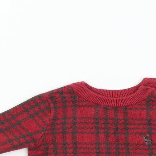 Nutmeg Boys Red   Pullover Jumper Size 0-3 Months