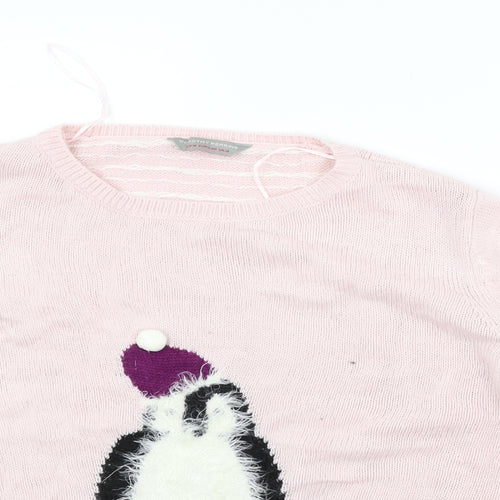 Dorothy Perkins Womens Pink   Henley Jumper Size 18