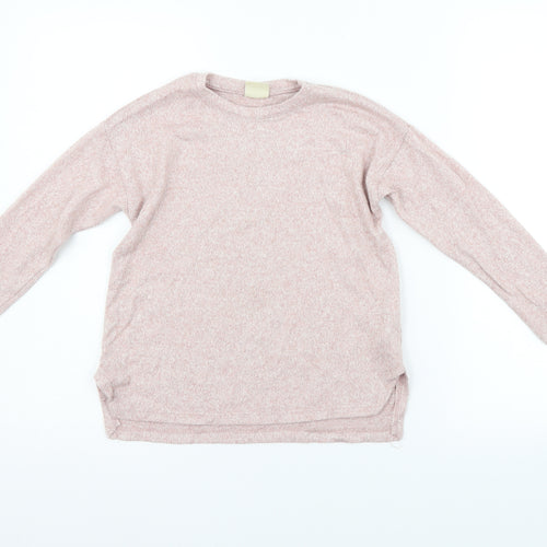 Zara Girls Orange   Pullover Jumper Size 8 Years