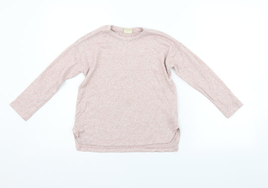 Front view of Zara girls’ orange jumper, size 8, years