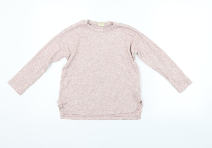 Zara Girls Orange   Pullover Jumper Size 8 Years