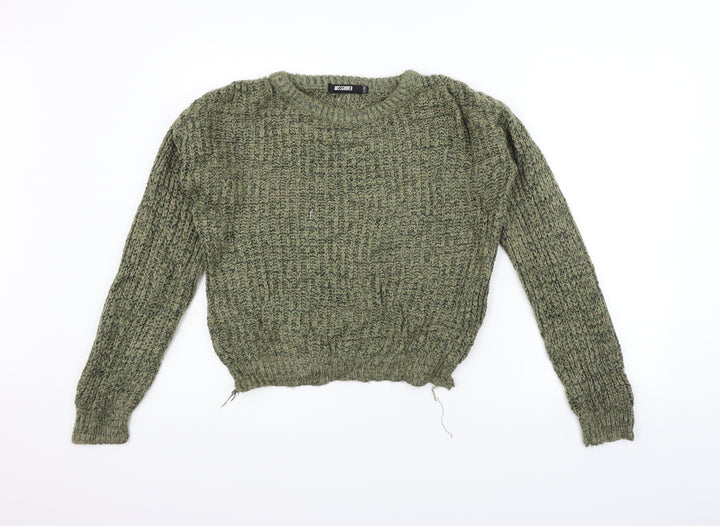 Missguided Womens Gold Pullover Jumper Size M