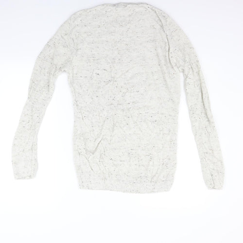 Boohoo Mens Beige Houndstooth  Pullover Jumper Size L