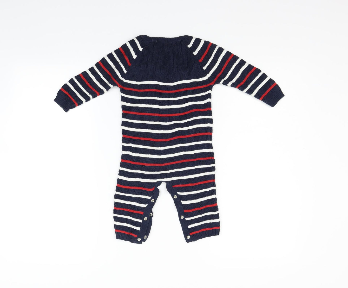 TU Boys Blue Geometric  Babygrow One-Piece Size 6-9 Months
