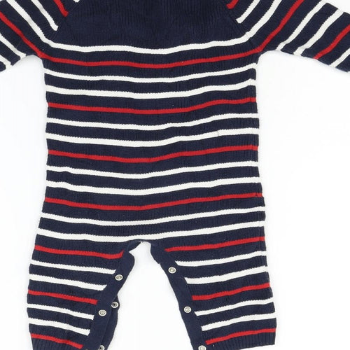 TU Boys Blue Geometric  Babygrow One-Piece Size 6-9 Months