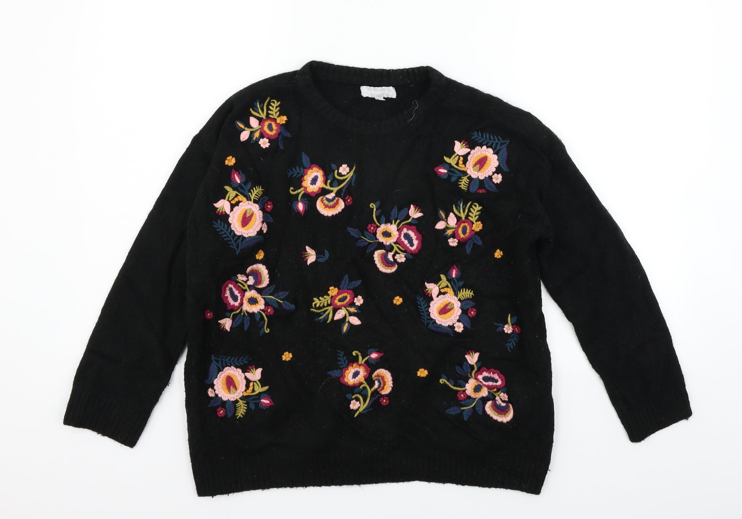 Red Herring Womens Black   Pullover Jumper Size 14