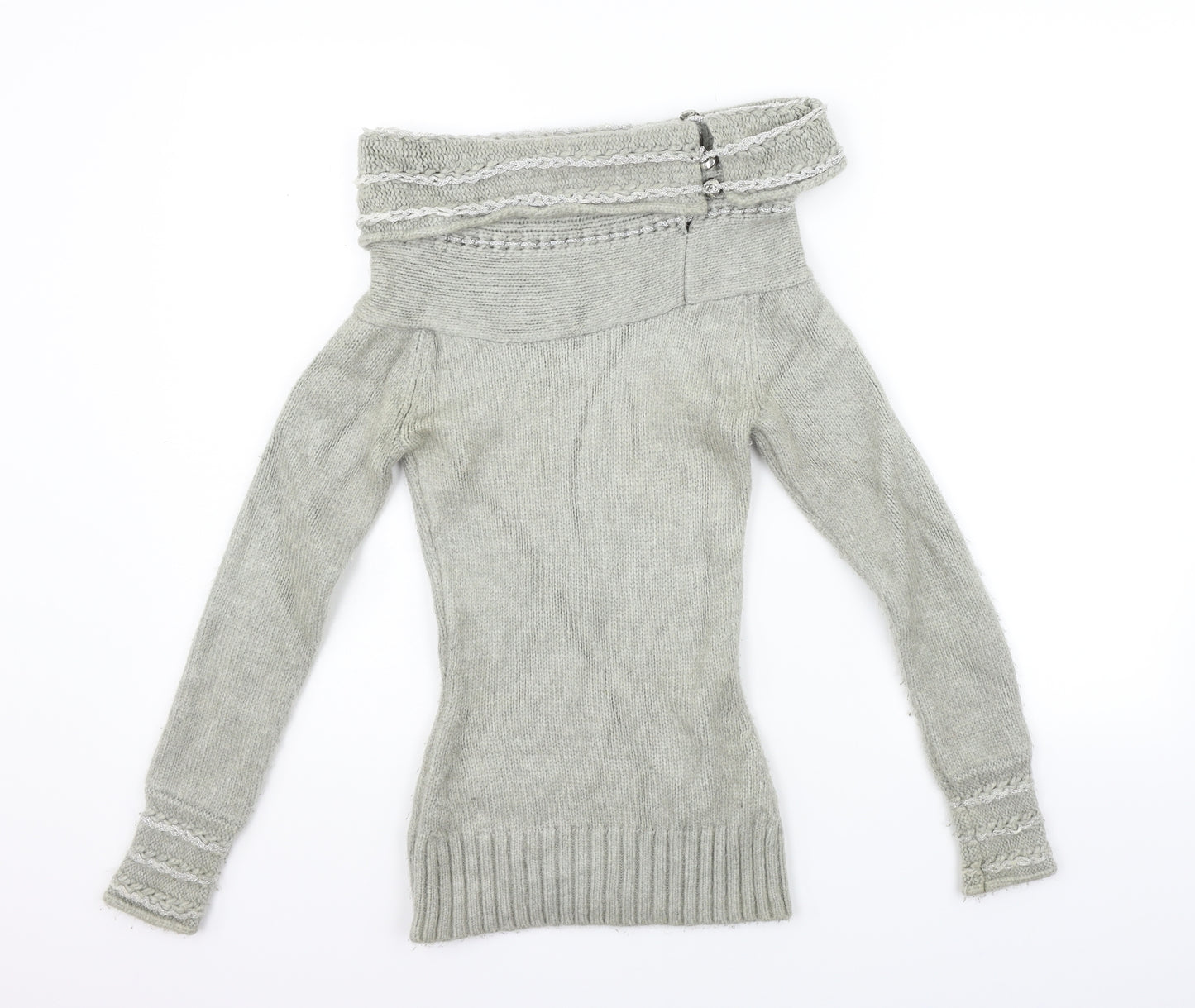 Jane Norman Womens Grey   Pullover Jumper Size 10