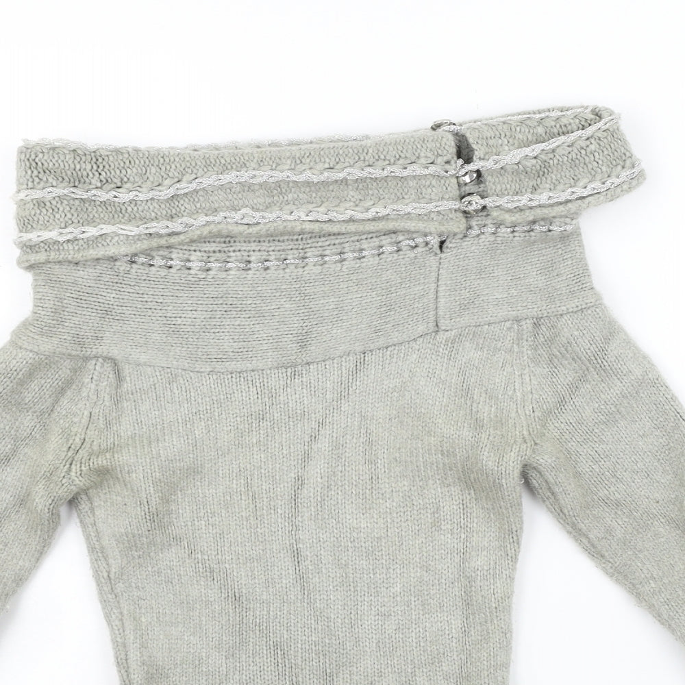 Jane Norman Womens Grey   Pullover Jumper Size 10