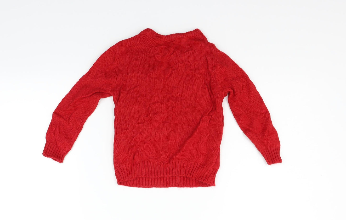 Peacocks Boys Purple   Pullover Jumper Size 2-3 Years  - Christmas