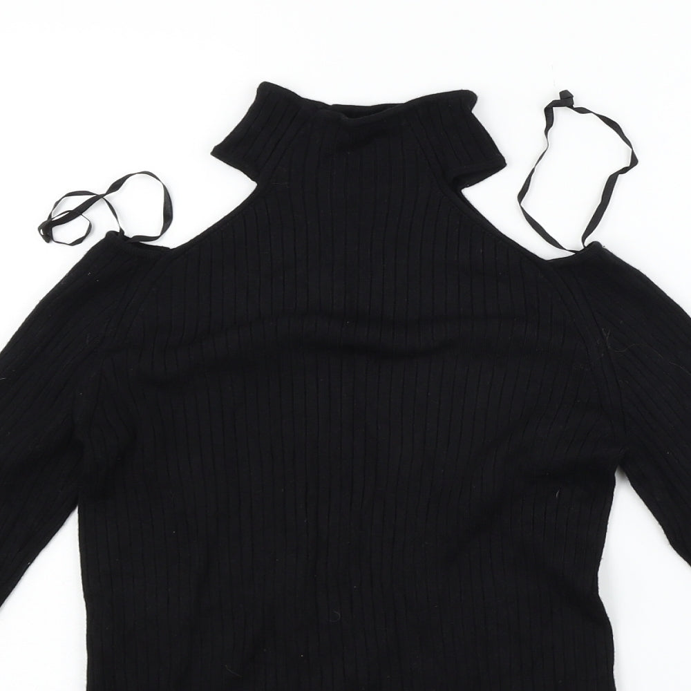 New Look Womens Black   Pullover Jumper Size 10