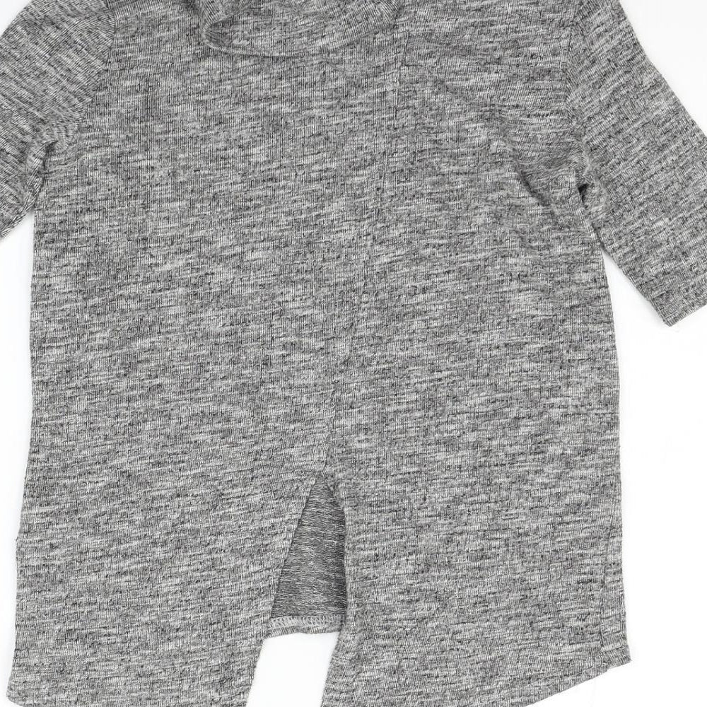 Miss Selfridge Womens Grey   Henley Jumper Size 4
