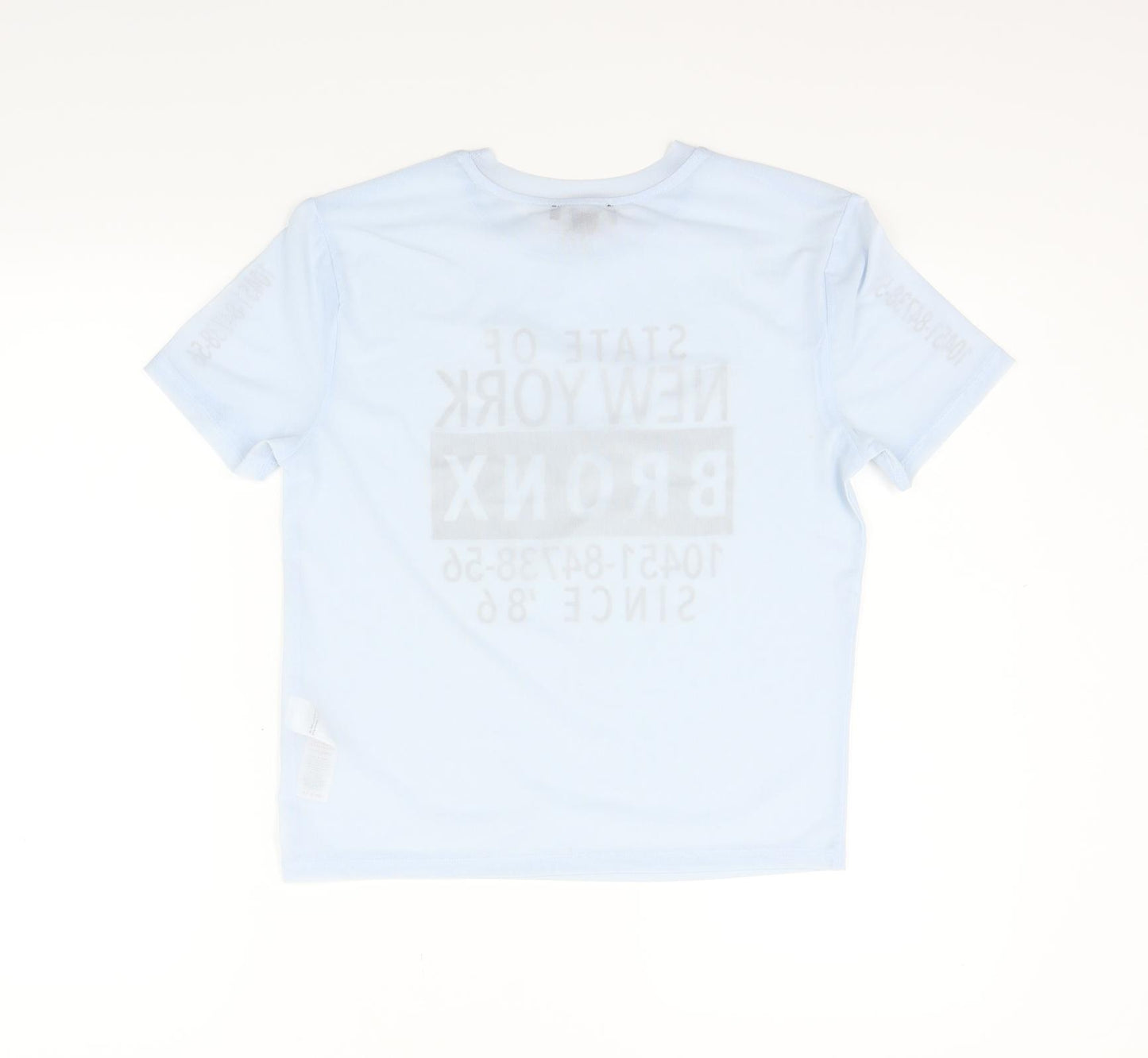 New Look Girls Blue Houndstooth  Basic Polo Size 10-11 Years