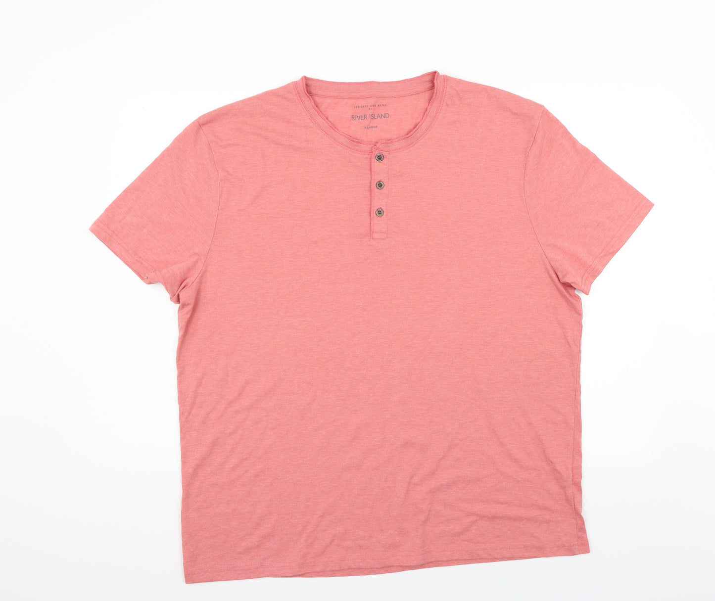 Topshop Womens Pink   Basic T-Shirt Size XL