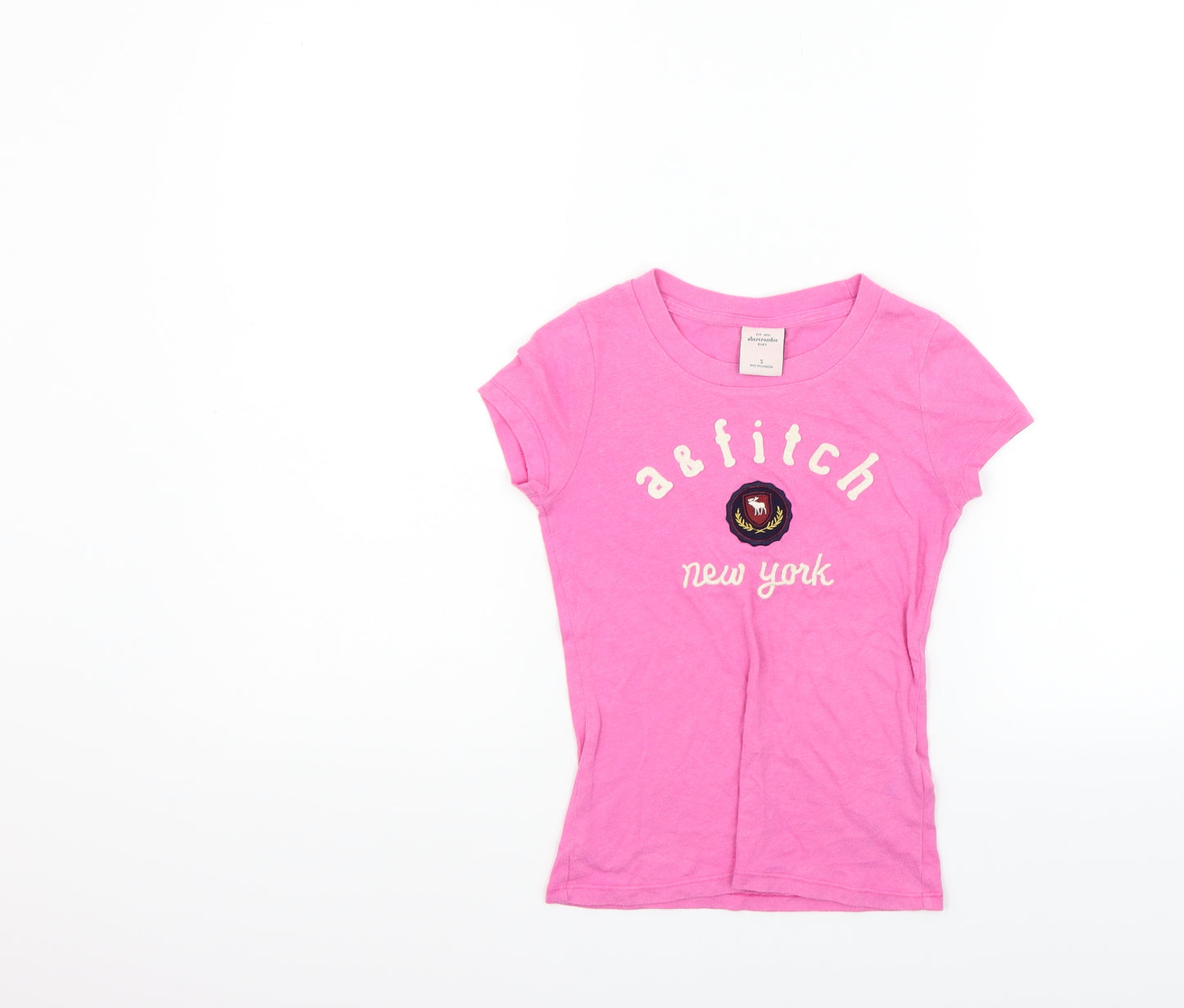 abercombie kids Womens Orange   Basic T-Shirt Size S