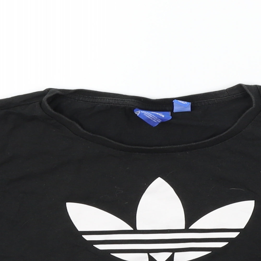 adidas Womens Black   Basic T-Shirt Size 6
