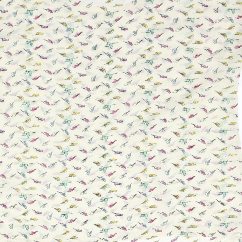 NEXT Womens Beige Geometric  Basic Blouse Size 12