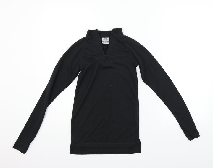 tresspass Girls Black Pullover Jumper Size 9-10 Years