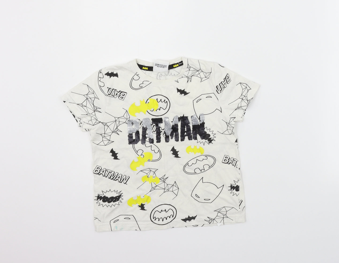 Batman Girls White   Basic Polo Size 4-5 Years  - BATMAN