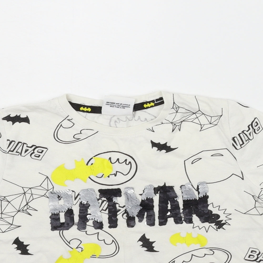 Batman Girls White   Basic Polo Size 4-5 Years  - BATMAN