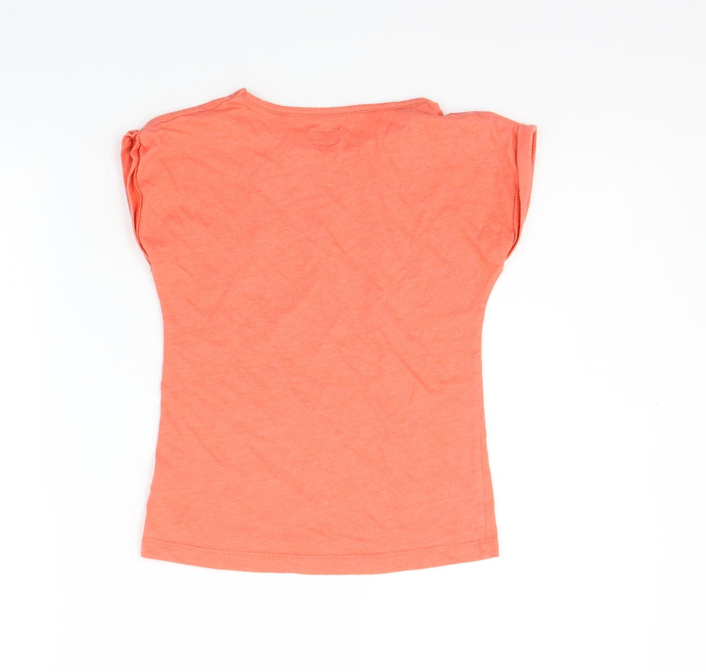 F&F Girls Orange   Basic T-Shirt Size 7-8 Years