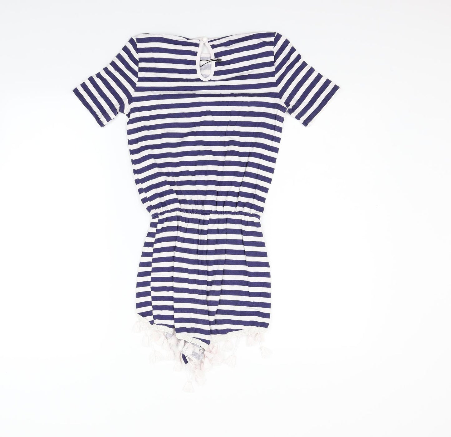 prety litle thing Womens Blue Striped  Jumpsuit One-Piece Size 4 L11 in