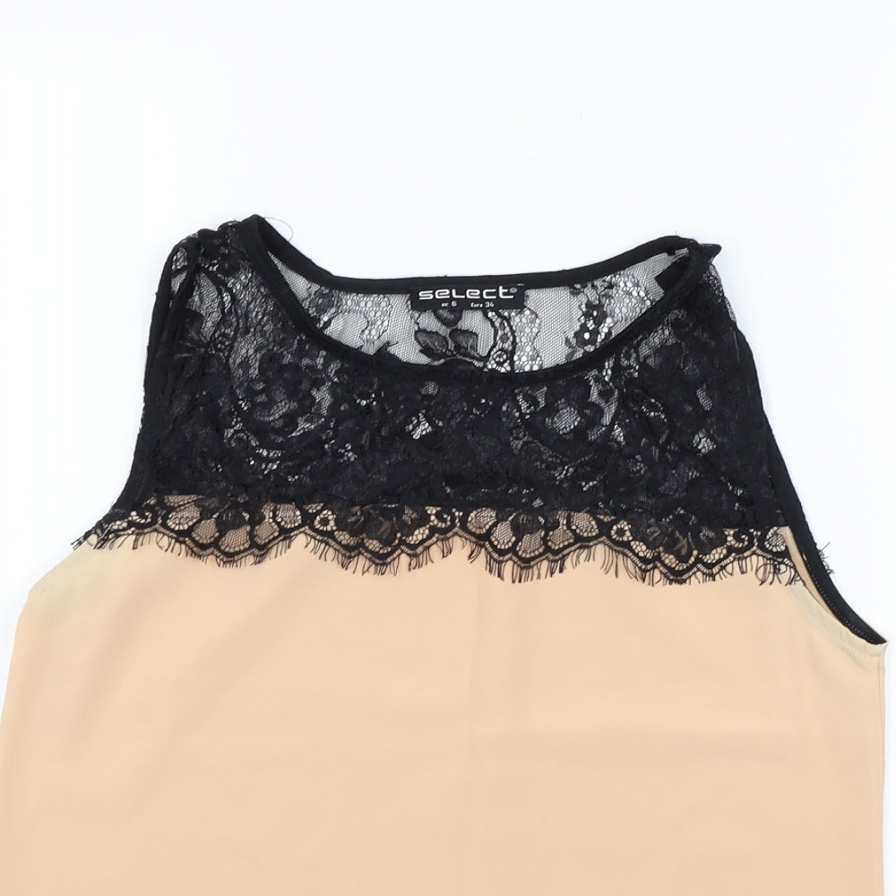 Select Womens Orange   Basic Blouse Size 6