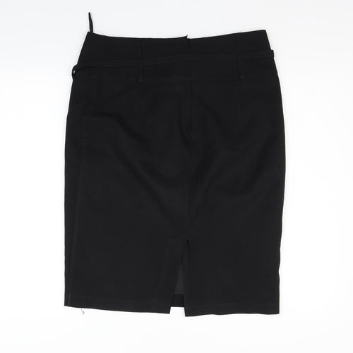 Atmosphere Womens Black   Flare Skirt Size 14  - BELTED