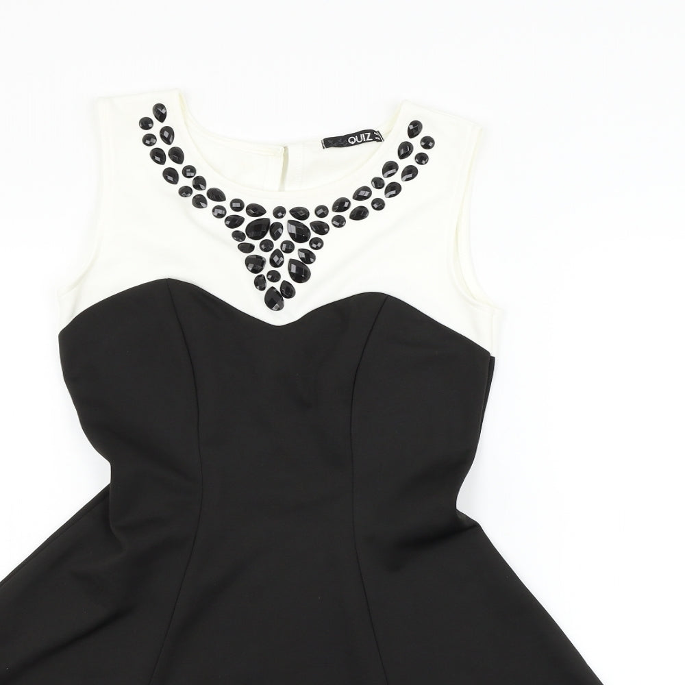 Quiz Womens Black   Fit & Flare  Size 8