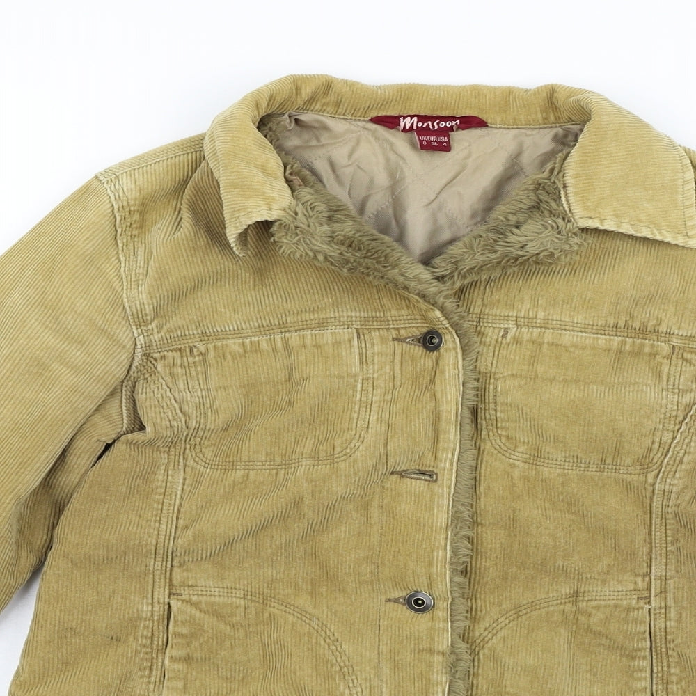 Monsoon Womens Yellow   Jacket Coat Size 8