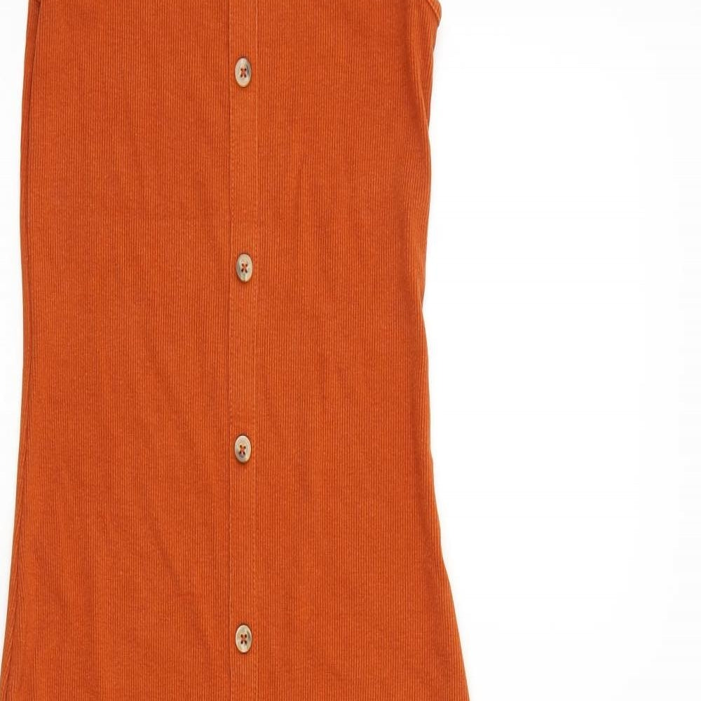 New Look Womens Orange   Fit & Flare  Size 8