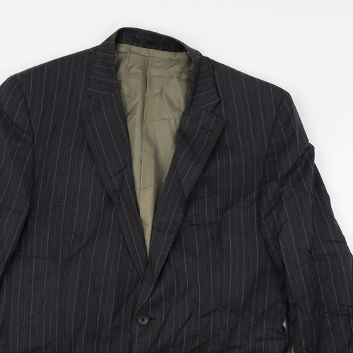 tom england Mens Black Striped  Jacket Blazer Size 42