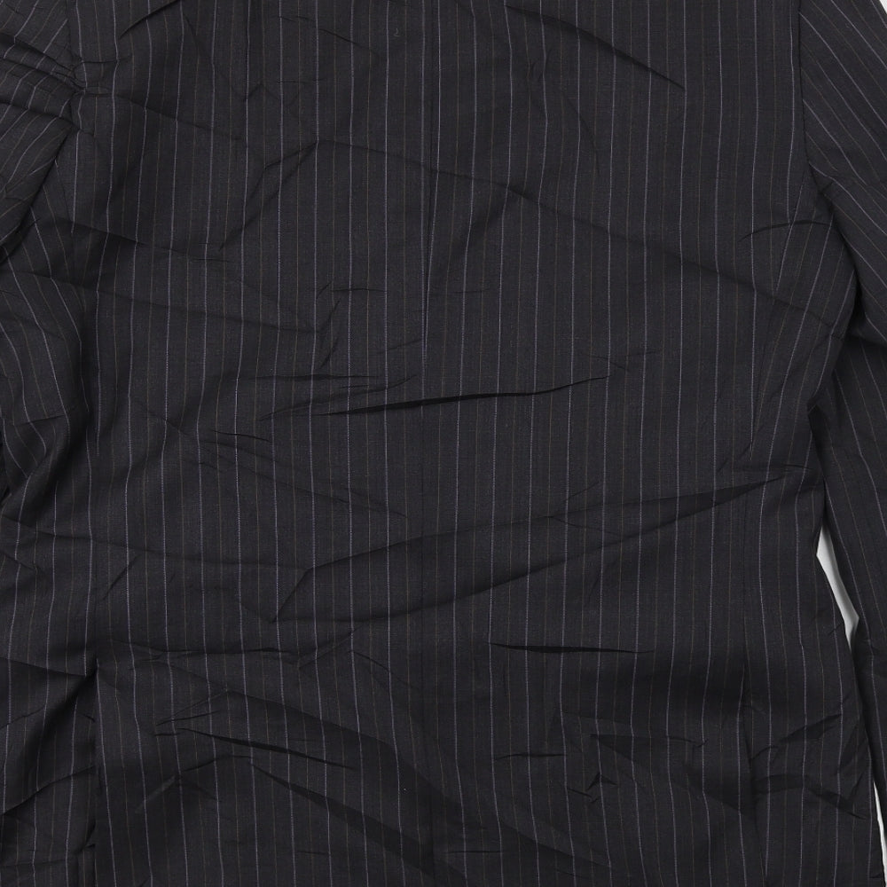 tom england Mens Black Striped  Jacket Blazer Size 42