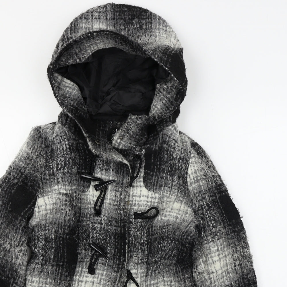 Atmosphere  Womens Black Check  Jacket Coat Size 8