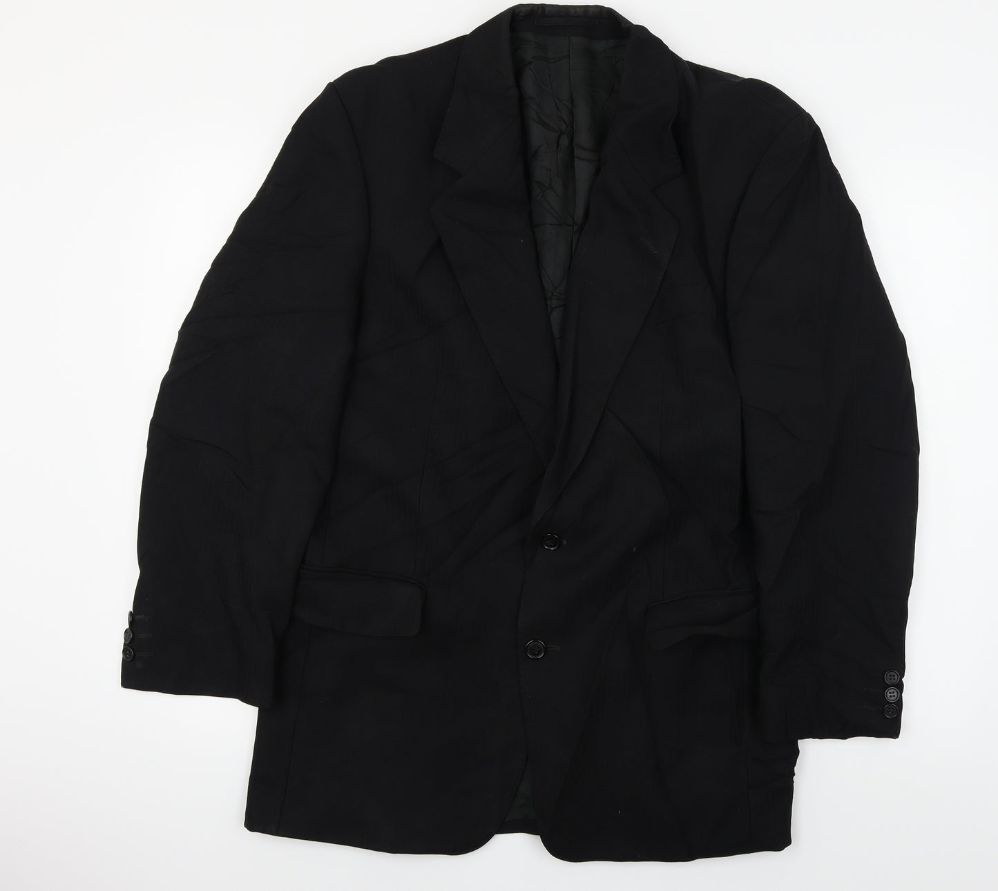 Preworn  Mens Black   Jacket Blazer Size L